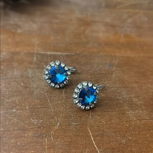 Sabika Blue and Silver Earrings